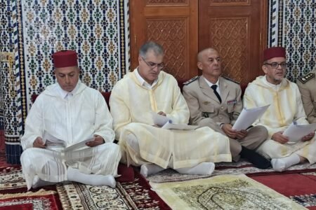 نفحات إيمانية ودعاء لأمير المؤمنين.. تفاصيل الاحتفال بذكرى المولد النبوي بمسجد أم القرى بتازة